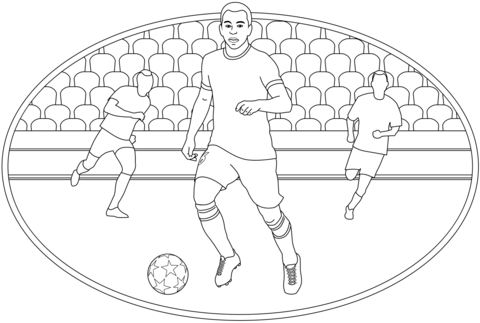 Football Soccer Coloring Page